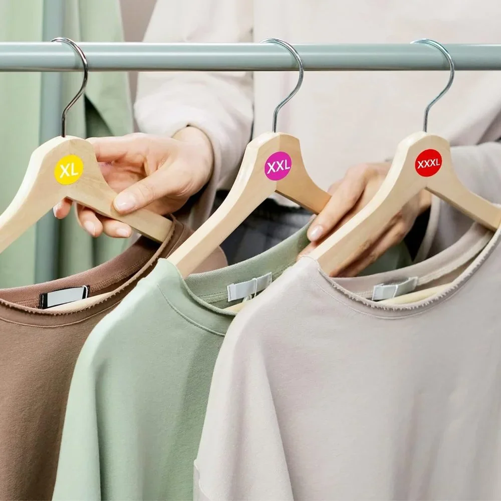 NWT 3500 Color-Coded Clothing Stickers 7/8